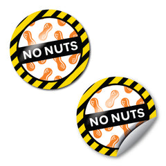 Nut Allergy Stickers by School Badges UK