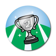 Sports Day 2nd Place Stickers by School Badges UK