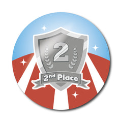 Sports Day 2nd Place Stickers by School Badges UK