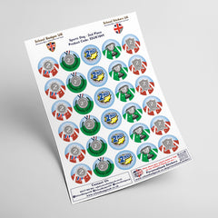 Sports Day 2nd Place Stickers by School Badges UK
