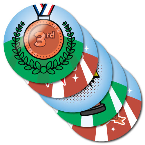 Sports Day 3rd Place Stickers by School Badges UK