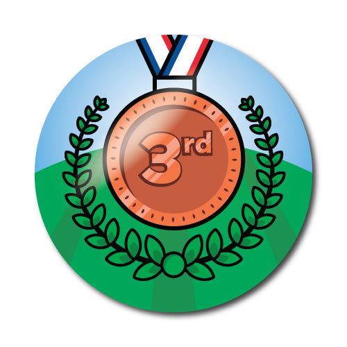 Sports Day 3rd Place Stickers by School Badges UK