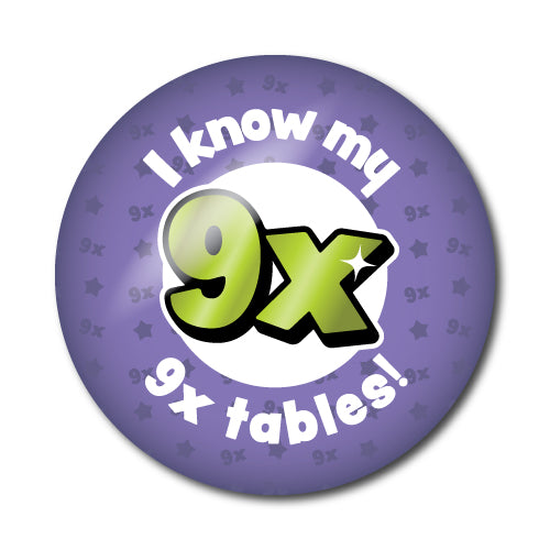 Times Tables 9-12x Stickers - School Badges UK