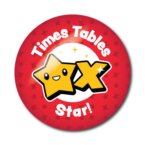 Times Tables 9-12x Stickers - School Badges UK