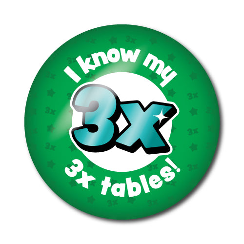 Times Tables 2-8x Stickers - School Badges UK