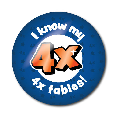 Times Tables 2-8x Stickers - School Badges UK