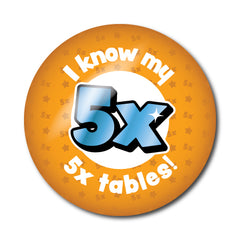 Times Tables 2-8x Stickers - School Badges UK