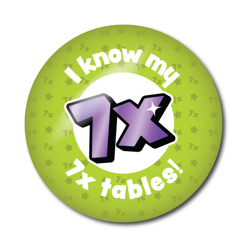 Times Tables 2-8x Stickers - School Badges UK