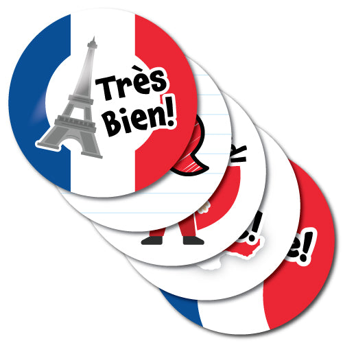 French Stickers - School Badges UK