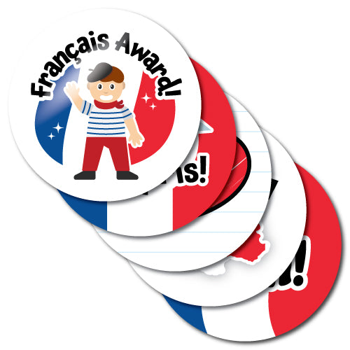 French Stickers - School Badges UK