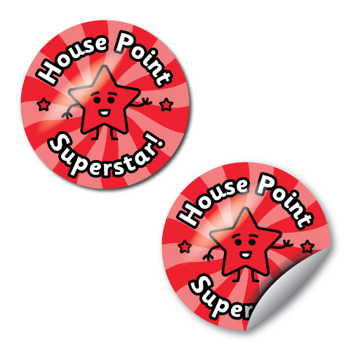 House Point Superstar Stickers by School Badges UK