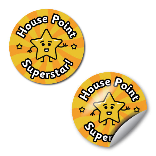 House Point Superstar Stickers by School Badges UK