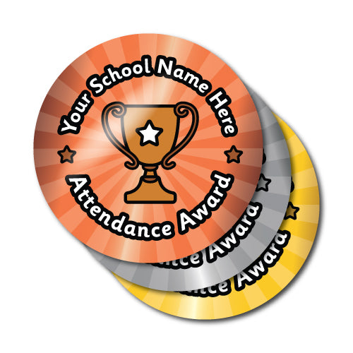 Personalised Attendance Award Stickers