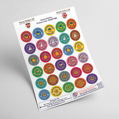 Personalised My Teacher Says Stickers by School Badges UK