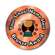 Personalised Bronze Award Stickers