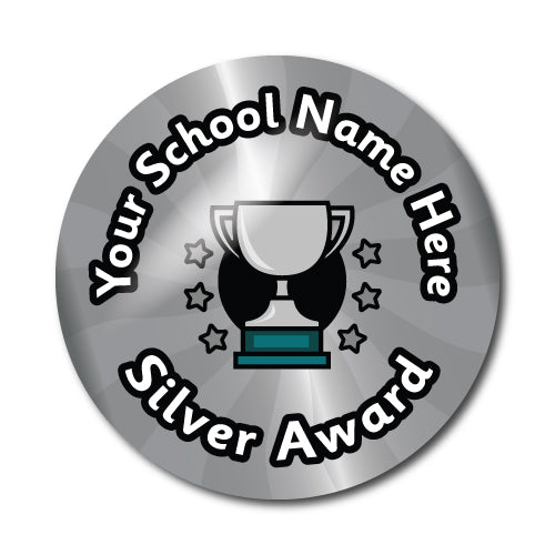 Personalised Silver Award Stickers