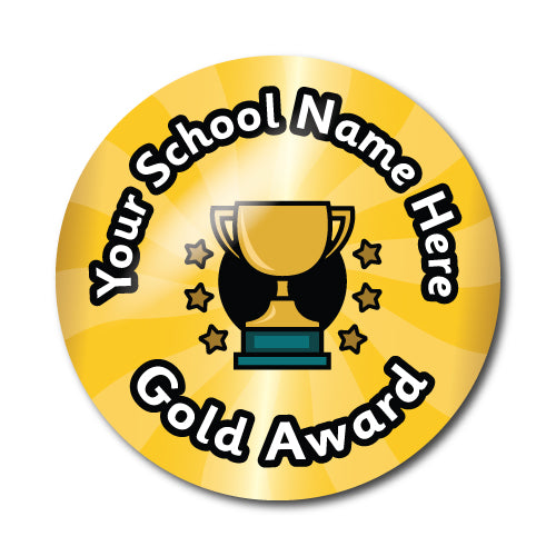Personalised Gold Award Stickers