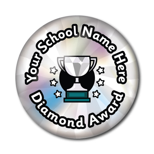 Personalised Diamond Award Stickers