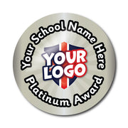 Personalised Platinum Award Custom Logo Stickers