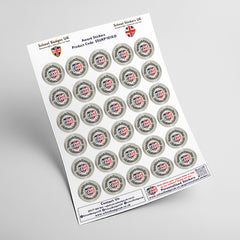 Personalised Platinum Award Custom Logo Stickers by School Badges UK