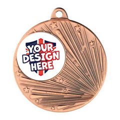 Custom Shooting Star Bronze Medal