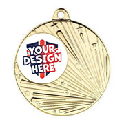 Custom Shooting Star Gold Medal
