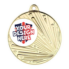 Custom Shooting Star Gold Medal