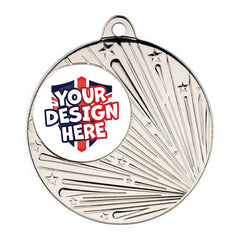 Custom Shooting Star Silver Medal