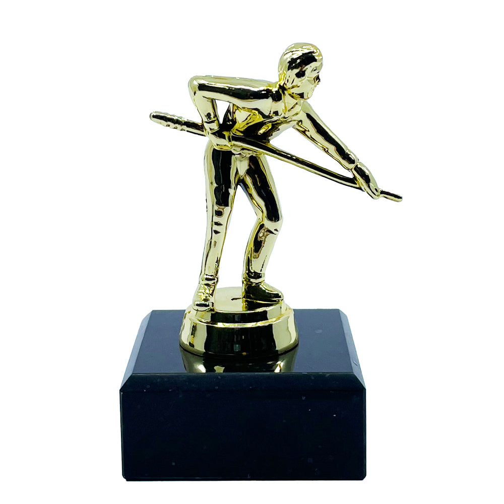 Snooker Trophy with Marble Base Gold by School Badges UK