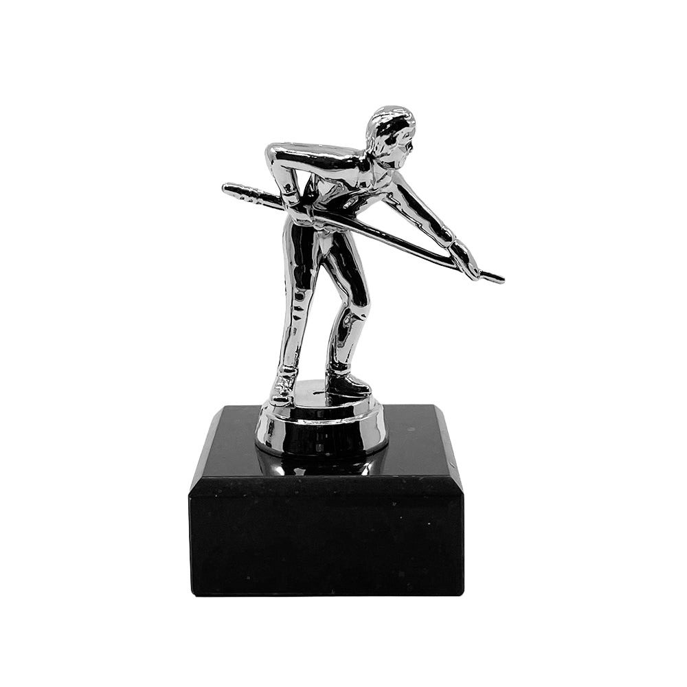Snooker Trophy with Marble Base Silver by School Badges UK