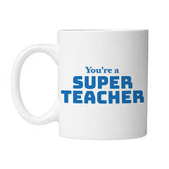 Super Teacher Mug Left by School Badges UK