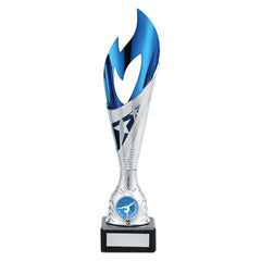 Inferno Star Blue & Silver Trophy