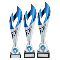 Inferno Star Blue & Silver Trophy