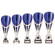 Rising Stars Deluxe Blue & Silver Trophy