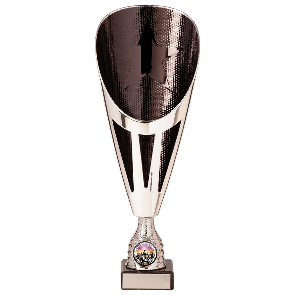 Rising Stars Deluxe Black & Silver Trophy