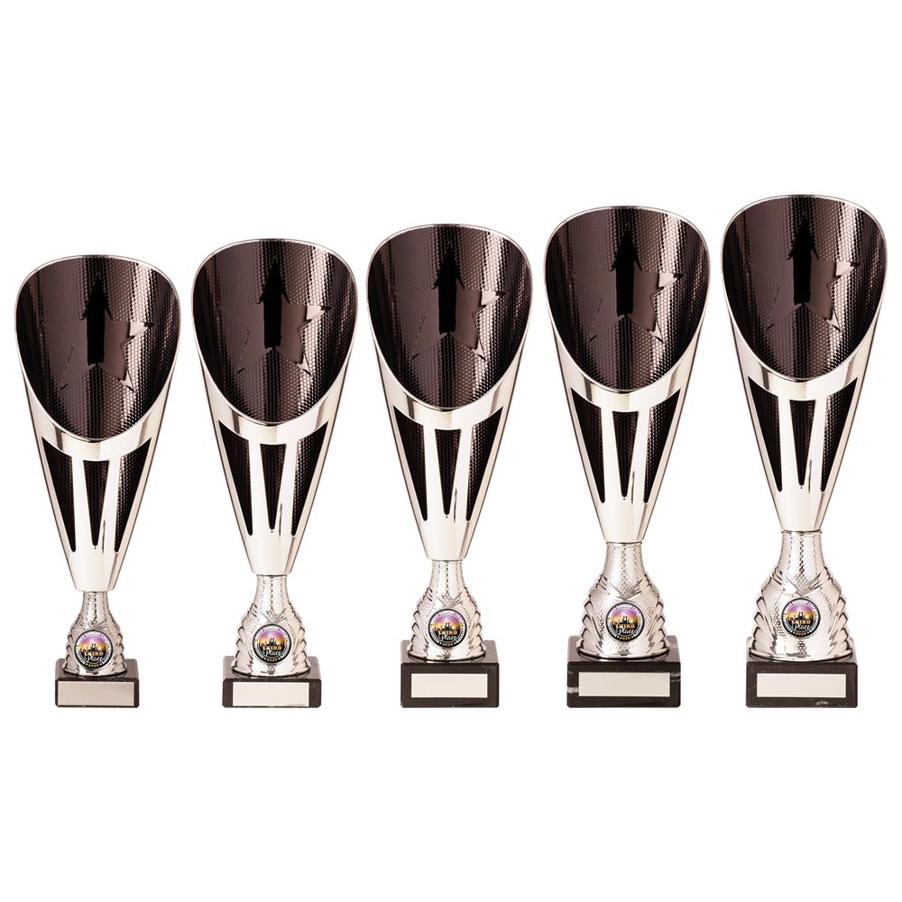 Rising Stars Deluxe Black & Silver Trophy