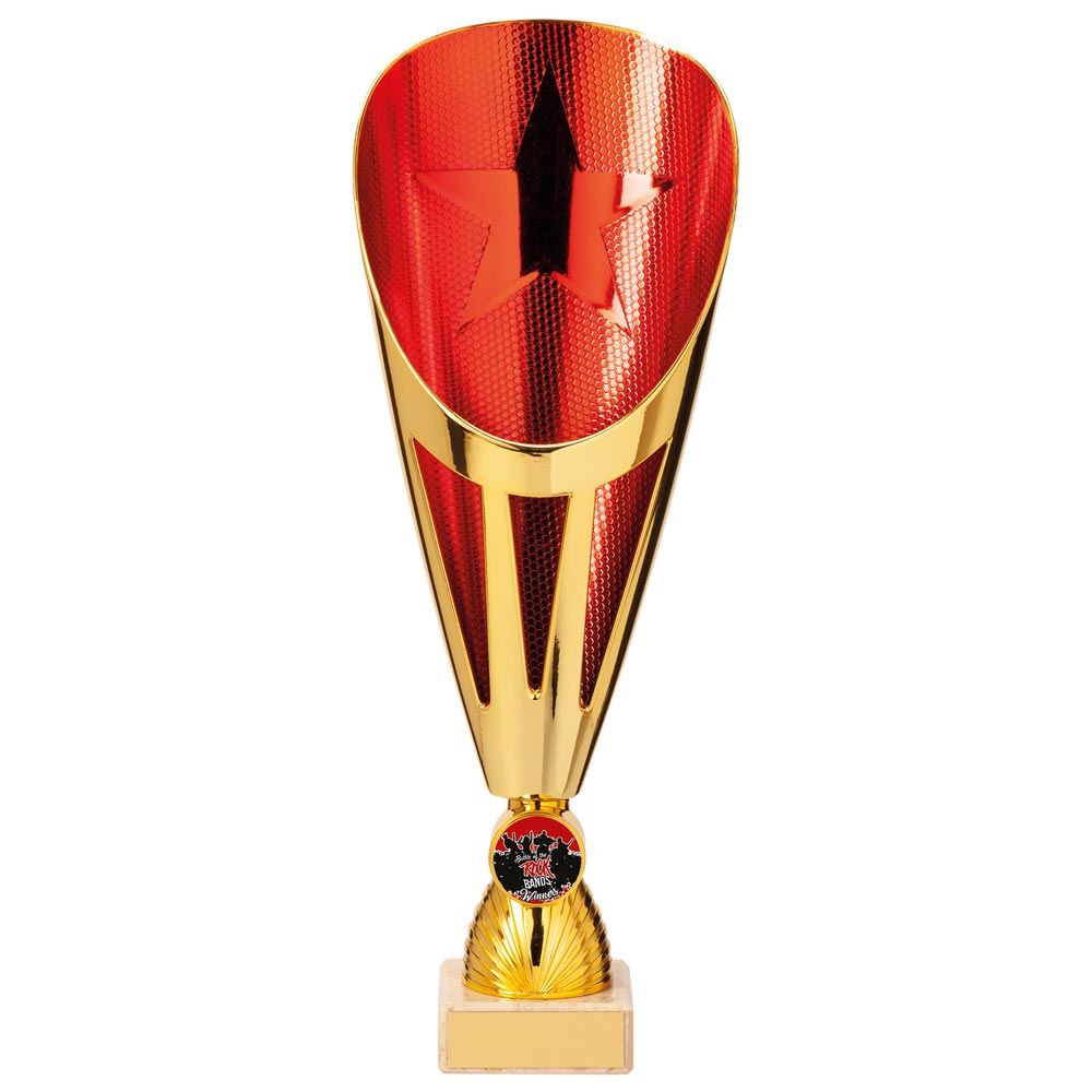 Rising Stars Deluxe Red & Gold Trophy