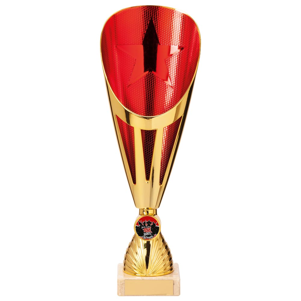 Rising Stars Deluxe Red & Gold Trophy