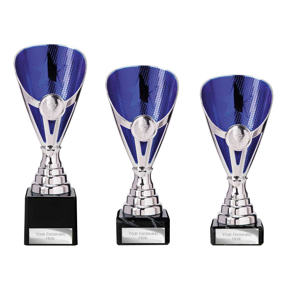 Rising Stars Premium Blue & Silver Trophy