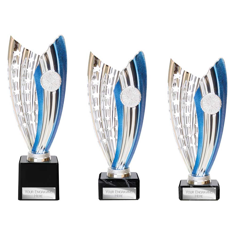 Glamstar Legend Blue & Silver Trophy