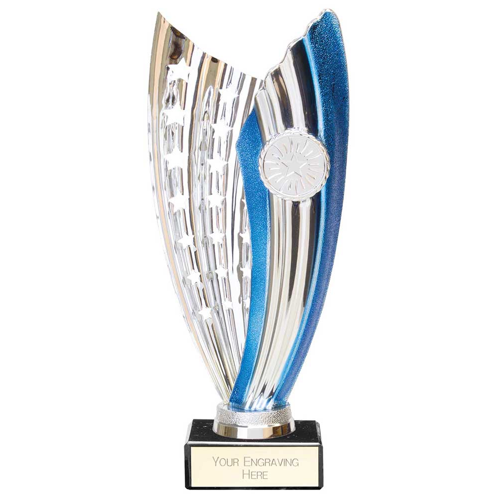 Glamstar Legend Blue & Silver Trophy – 210mm