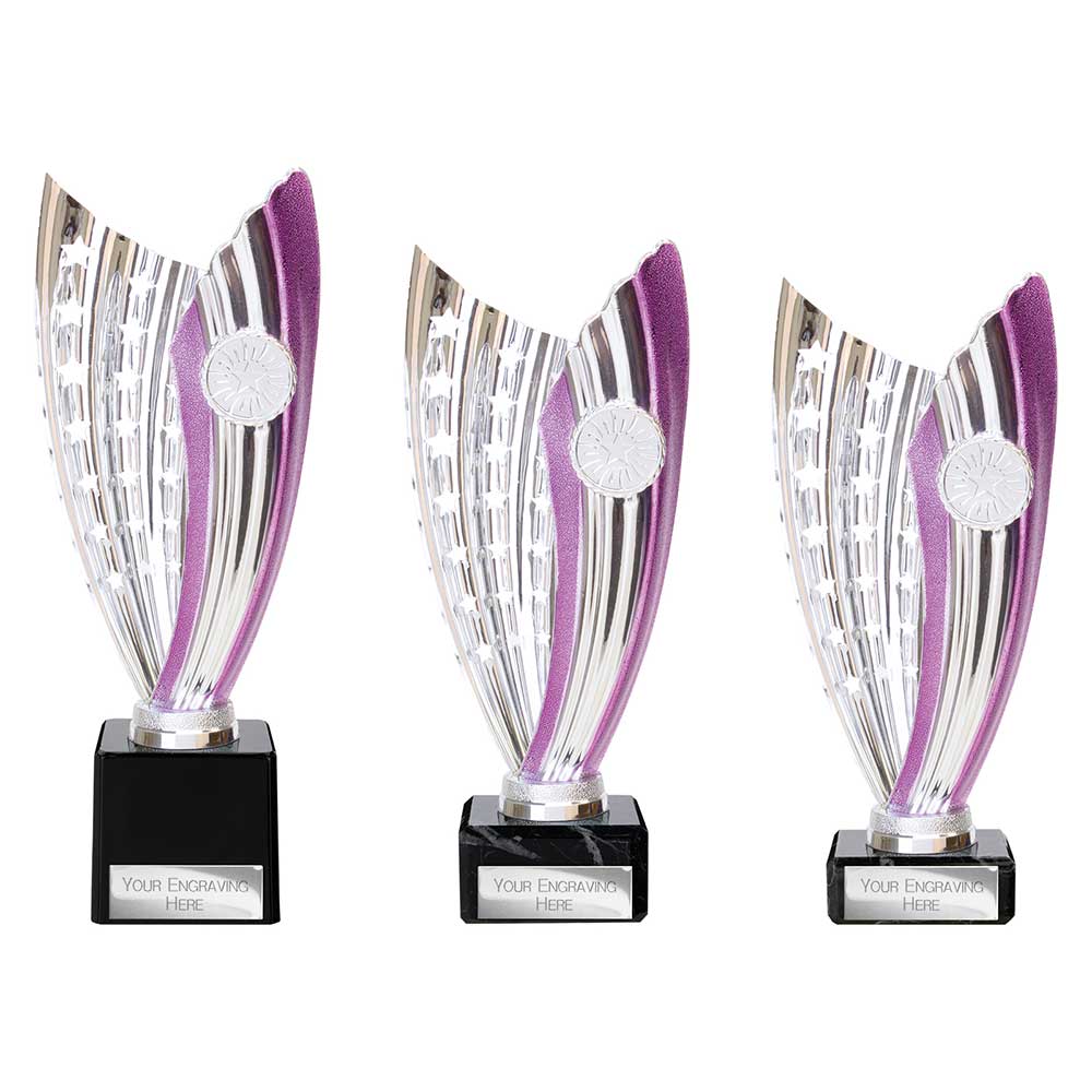 Glamstar Legend Purple & Silver Trophy