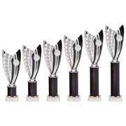 Glamstar Black & Silver Tube Trophy