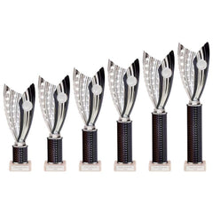 Glamstar Black & Silver Tube Trophy