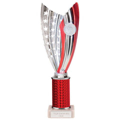 Glamstar Red & Silver Tube Trophy