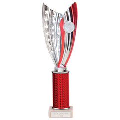 Glamstar Red & Silver Tube Trophy
