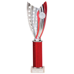 Glamstar Red & Silver Tube Trophy