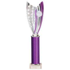 Glamstar Purple & Silver Tube Trophy