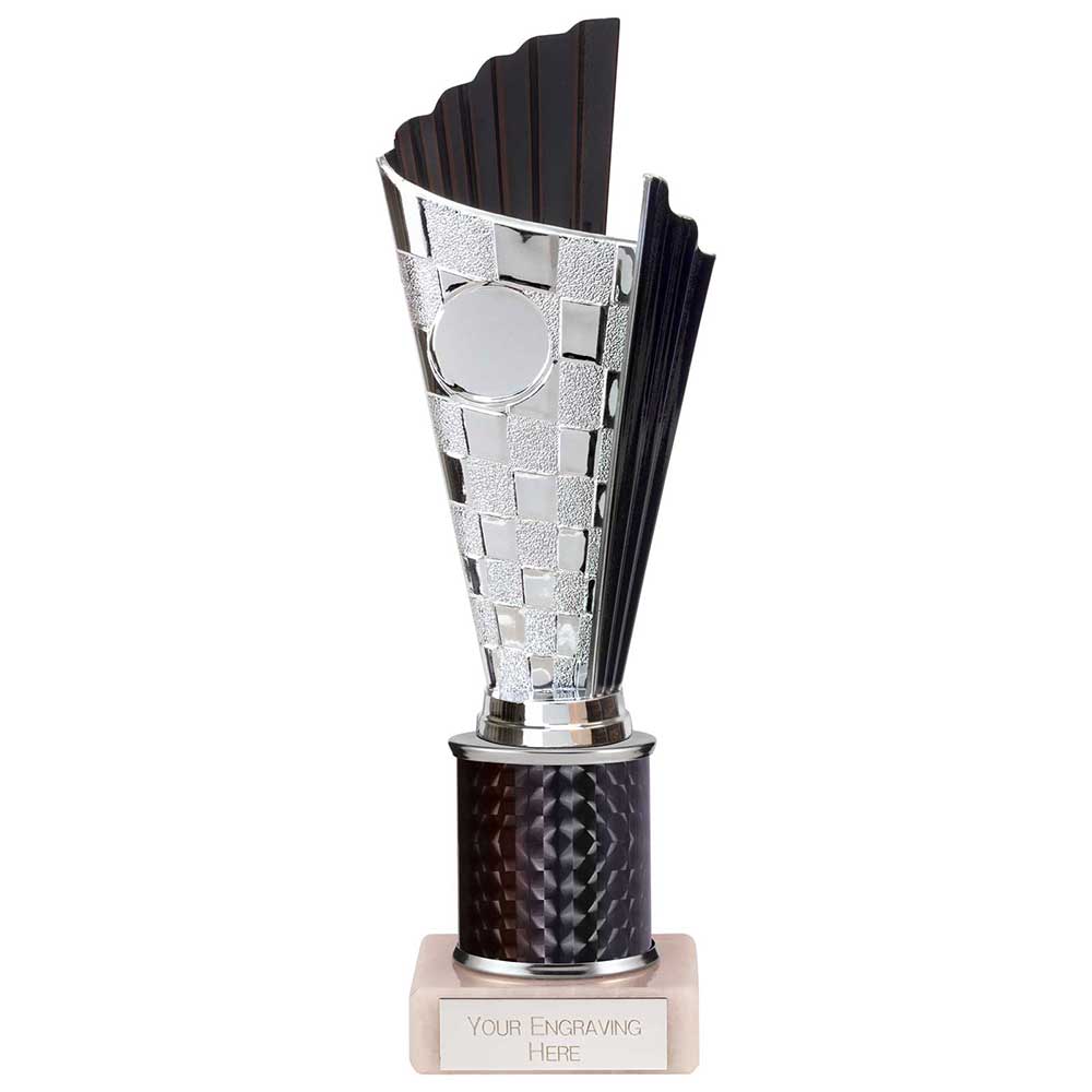 Flash Black & Silver Tube Trophy