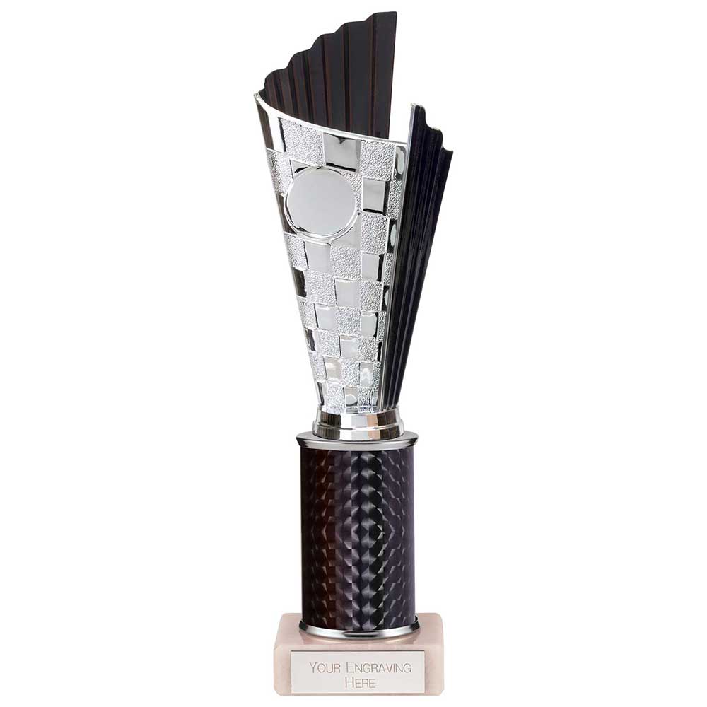 Flash Black & Silver Tube Trophy